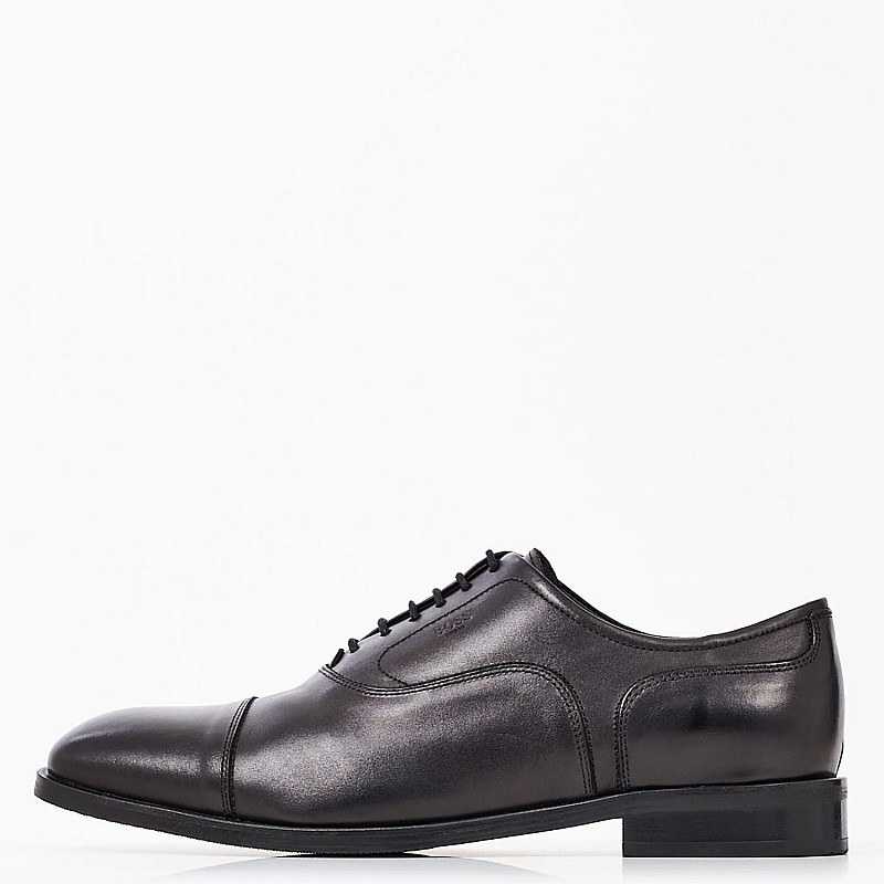 Ανδρικά Παπούτσια Δετά U7062 Μαύρο Δέρμα Boss shoes