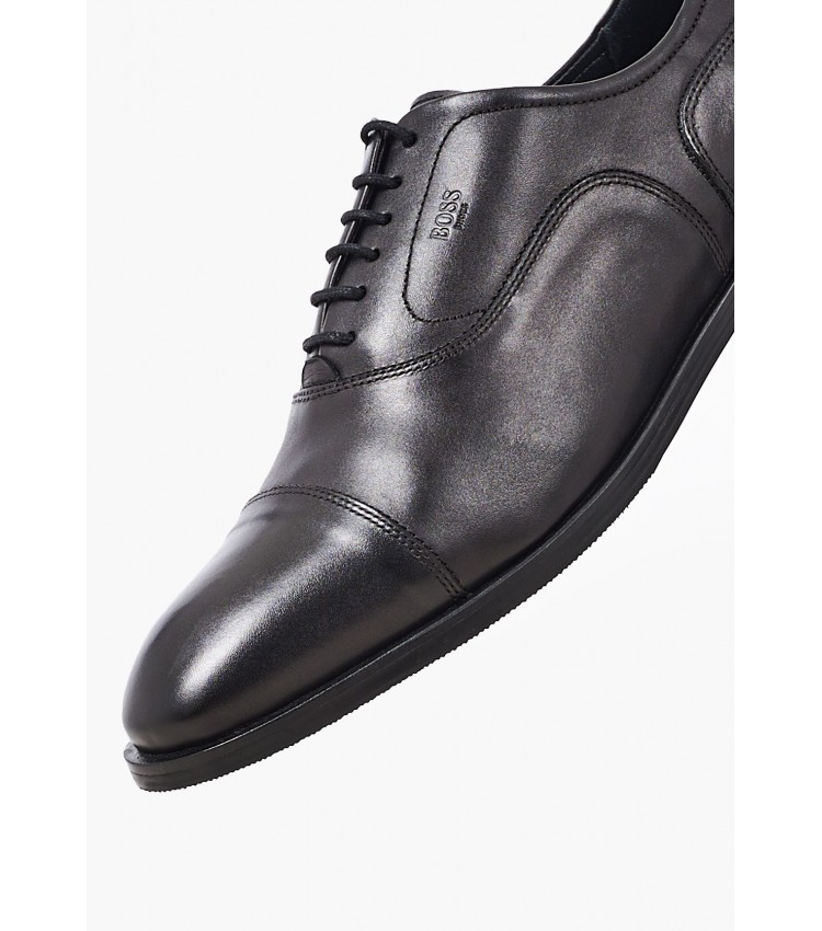 Men Shoes U7062 Black Leather Boss shoes