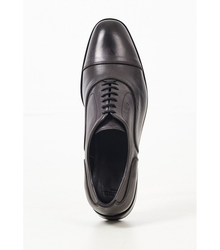 Men Shoes U7062 Black Leather Boss shoes