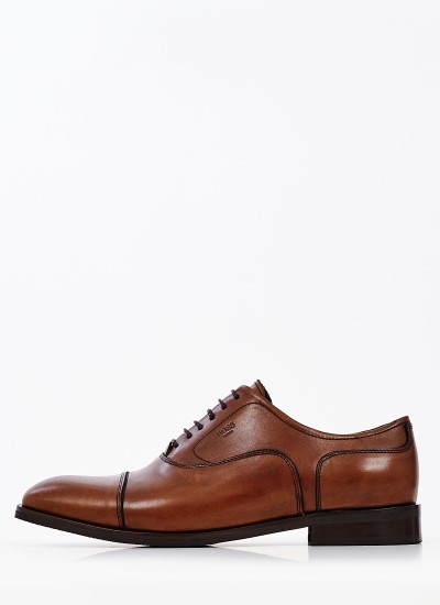 Ανδρικά Παπούτσια Δετά U7062 Ταμπά Δέρμα Boss shoes