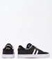 Men Casual Shoes Court.Sneaker Black Leather Ralph Lauren