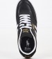 Men Casual Shoes Court.Sneaker Black Leather Ralph Lauren