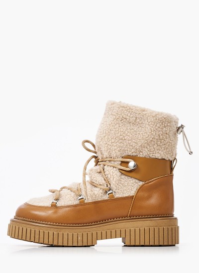 Women Boots 2272 Beige Suede Leather Alpe
