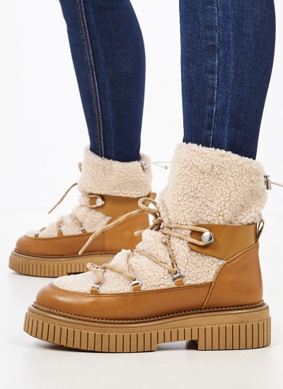 Women Boots 2272 Beige Suede Leather Alpe