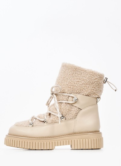 Women Boots 2272 Beige Suede Leather Alpe