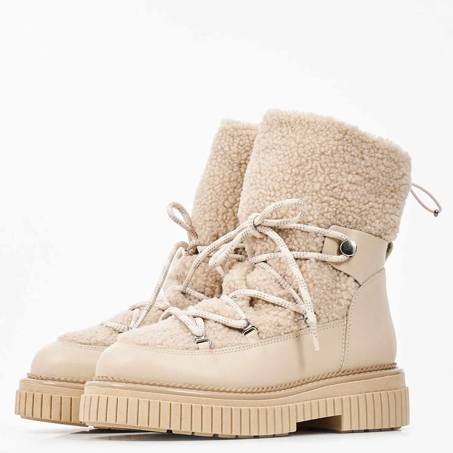 Women Boots 2499 Beige Leather Alpe Women Boots 2499 Beige Leather Alpe
