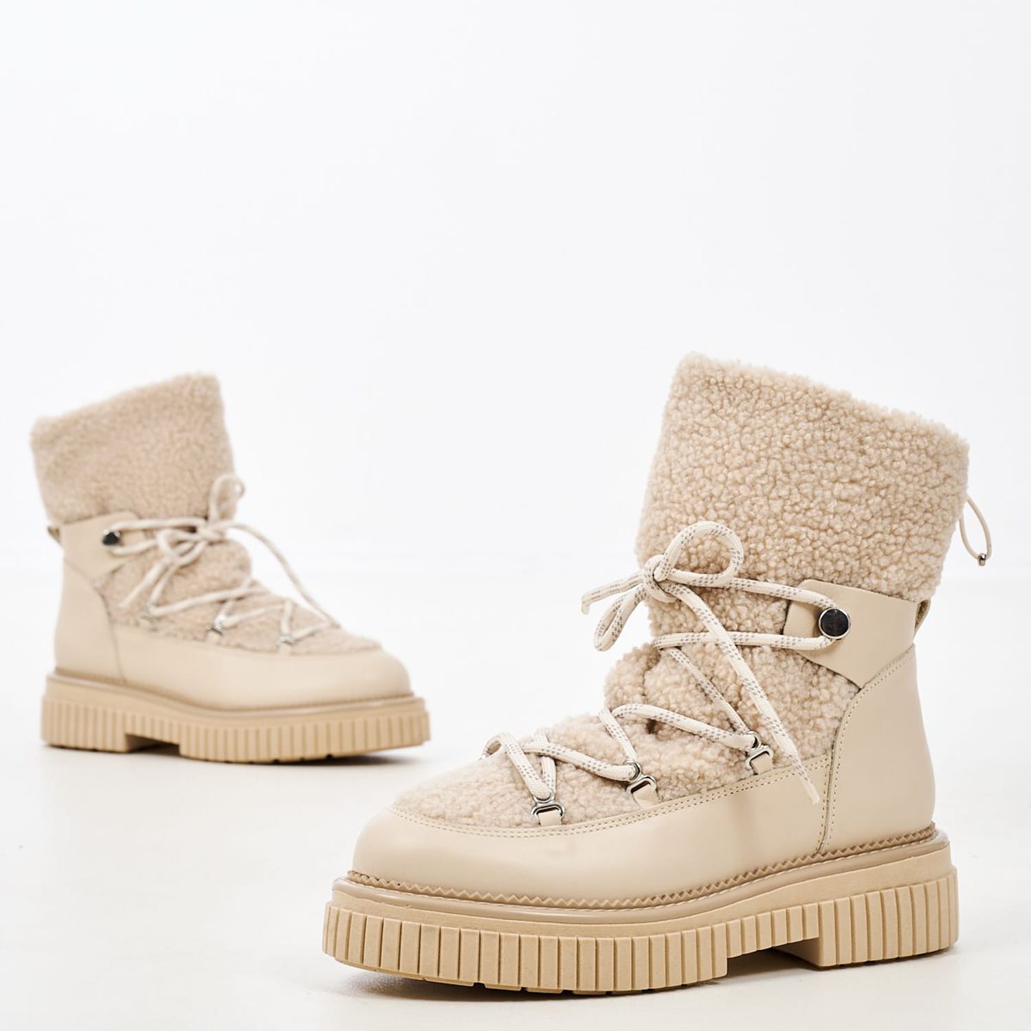 Women Boots 2499 Beige Leather Alpe Women Boots 2499 Beige Leather Alpe