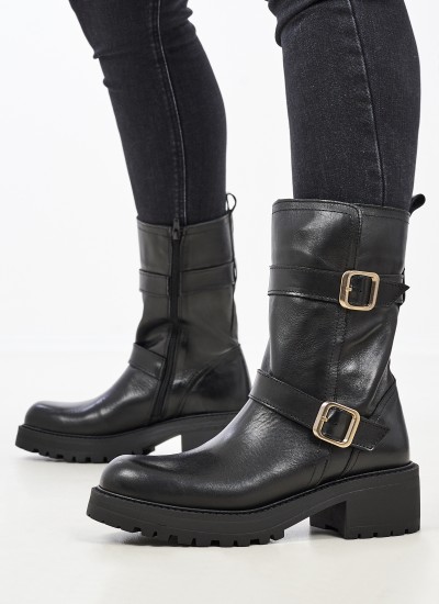 Women Boots 2272 Beige Suede Leather Alpe