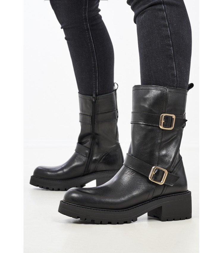 Women Boots 2520 Black Leather Alpe