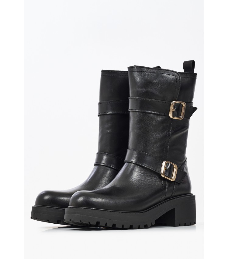 Women Boots 2520 Black Leather Alpe