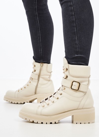 Women Boots 2272 Beige Suede Leather Alpe