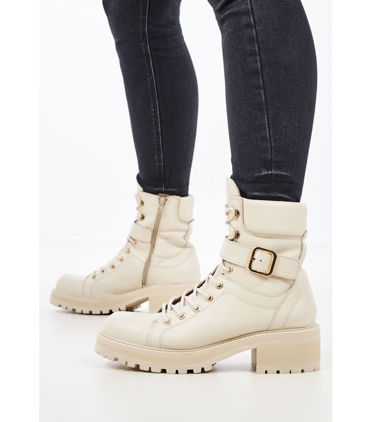 Women Boots 2521 Beige Leather Alpe