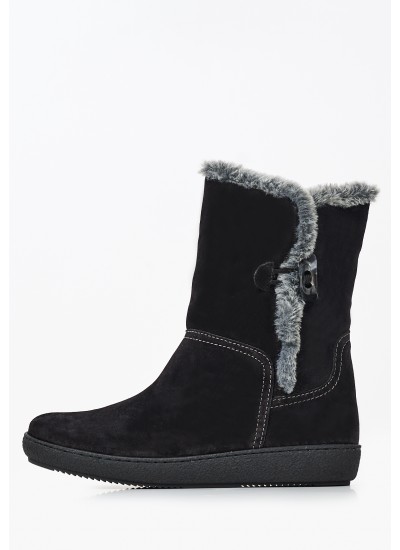 Women Boots 3220 Black Buckskin Alpe