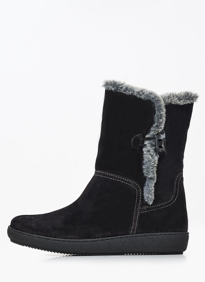 Women Boots 3220 Black Buckskin Alpe