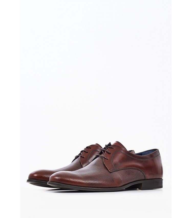 Men Shoes 1192 Brown Leather Damiani