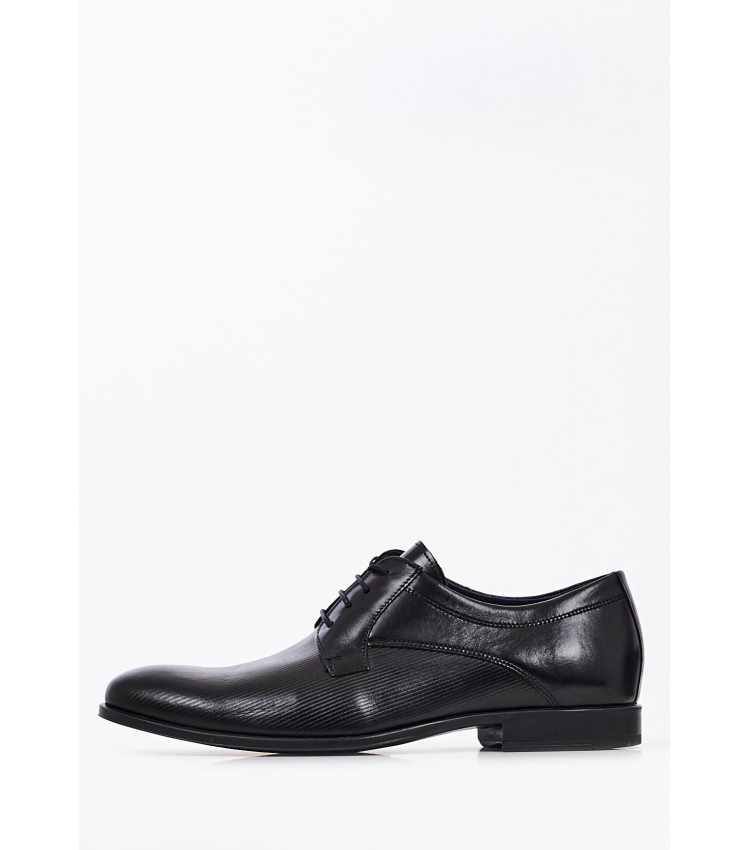 Men Shoes 2209 Black Leather Damiani