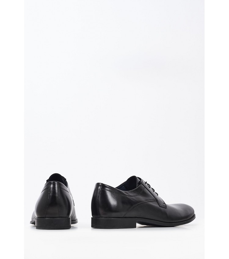 Men Shoes 2209 Black Leather Damiani