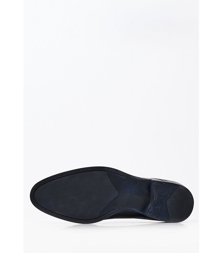 Ανδρικά Παπούτσια Δετά 2209 Μαύρο Δέρμα Damiani