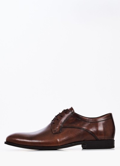 Men Shoes 2209 Brown Leather Damiani