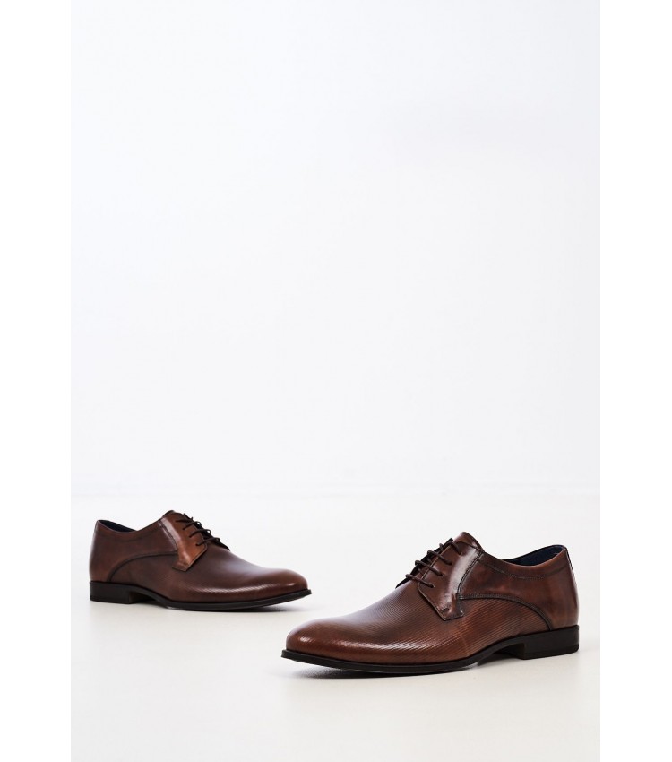 Men Shoes 2209 Brown Leather Damiani