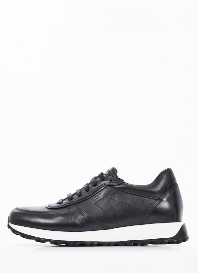 Ανδρικά Παπούτσια Casual 3301 Μαύρο Δέρμα Damiani