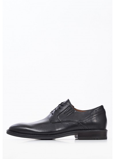 Men Shoes 4600 Black Leather Damiani