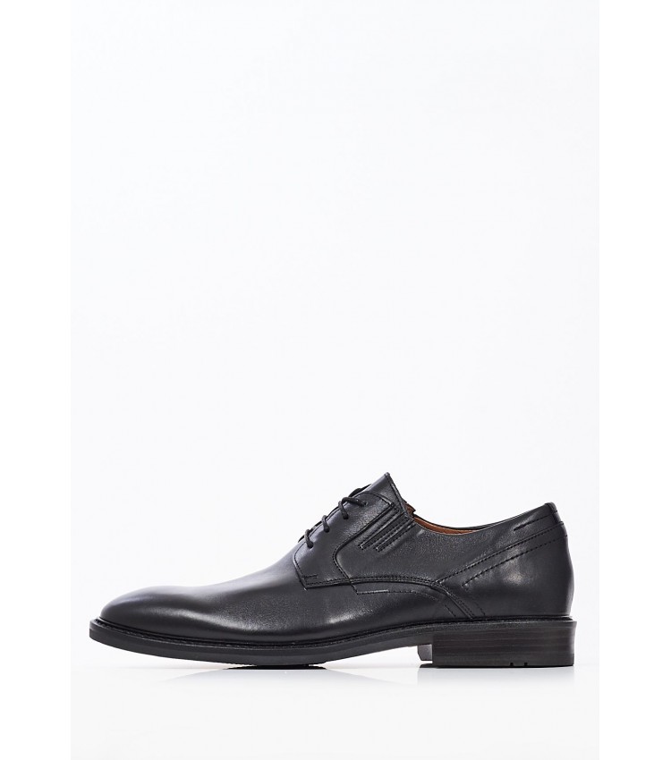 Men Shoes 4600 Black Leather Damiani