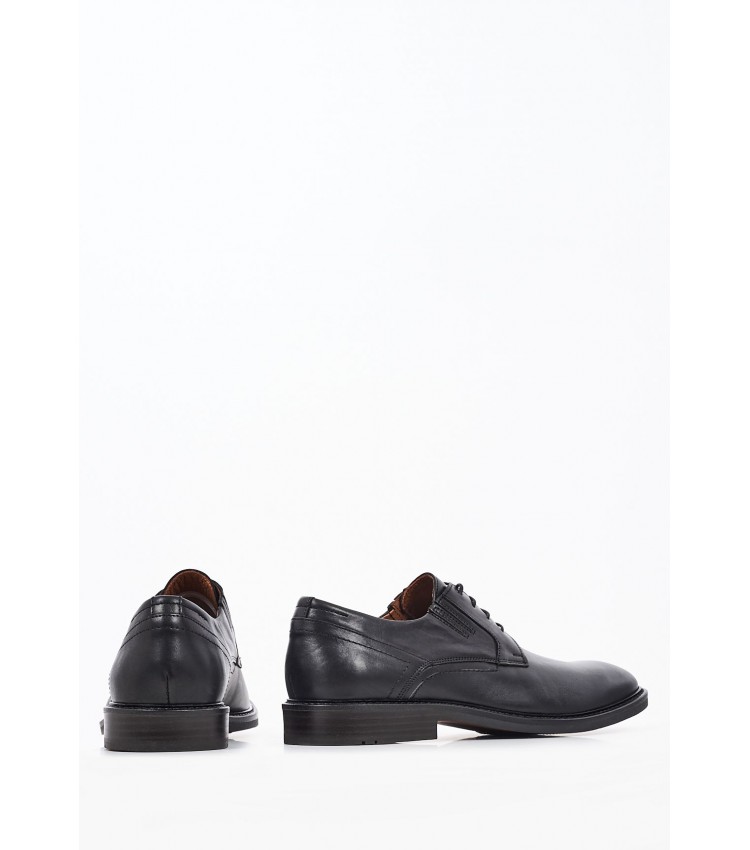 Men Shoes 4600 Black Leather Damiani