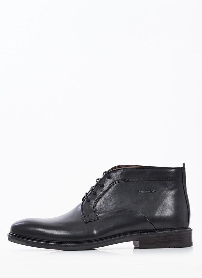 Men Shoes S6383 Black Leather Boss shoes