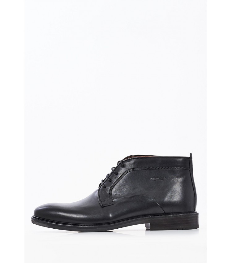 Men Boots 4603 Black Leather Damiani