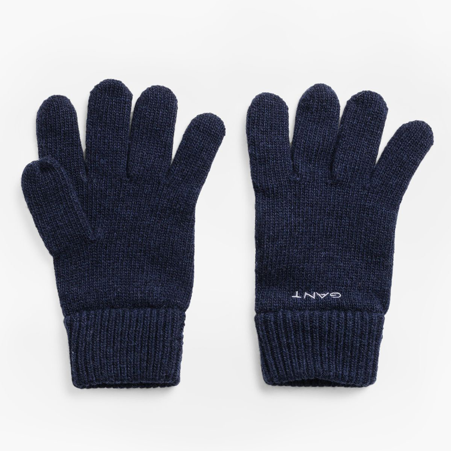 Ανδρικά Γάντια Knitted.Gloves Σκούρο Μπλε Μαλλί GANT
