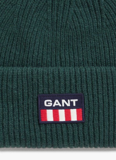 Ανδρικοί Σκούφοι Retro.Beanie Άσπρο Μαλλί GANT