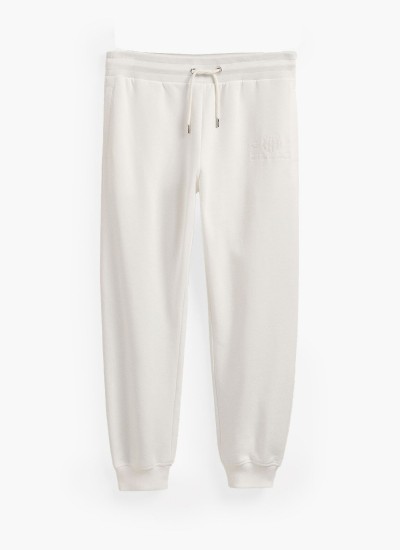 Ανδρικά Παντελόνια Tonal.Pants Άσπρο Βαμβάκι GANT