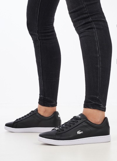 Γυναικεία Παπούτσια Casual Court.Zero Μπεζ Δέρμα Lacoste