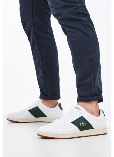 Men Casual Shoes Carnaby.Cgr White Leather Lacoste