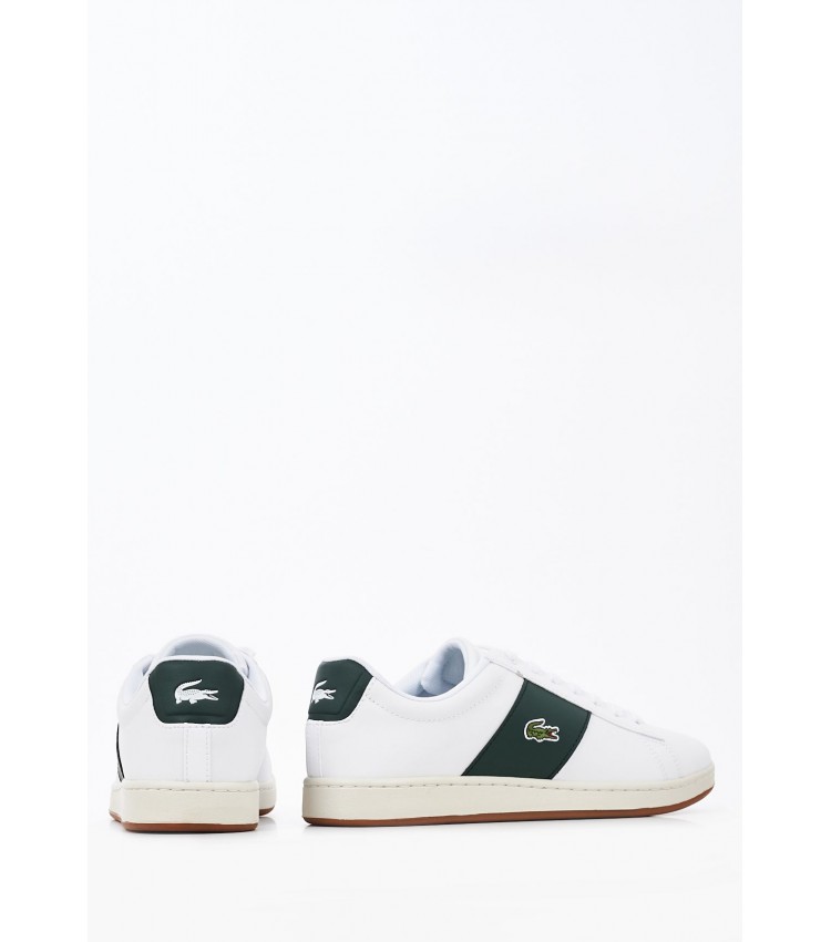 Men Casual Shoes Carnaby.Cgr White Leather Lacoste