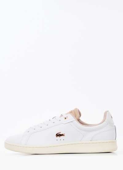 Γυναικεία Παπούτσια Casual Carnaby.Pro22 Άσπρο Δέρμα Lacoste