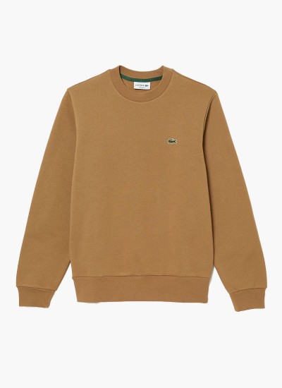 Ανδρικά Φούτερ SH9608 Καφέ Βαμβάκι Lacoste