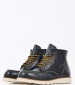 Men Boots 22N4 Black Leather Frau