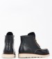 Men Boots 22N4 Black Leather Frau
