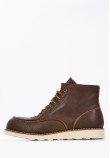 Men Boots 22N4 Brown Leather Frau