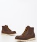 Men Boots 22N4 Brown Leather Frau