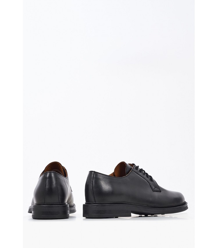 Men Shoes 73N1 Black Leather Frau