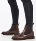 Women Boots 95N7 Brown Leather Frau