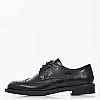 Women Moccasins 95N8 Black Leather Frau Women Moccasins 95N8 Black Leather Frau