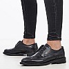 Women Moccasins 95N8 Black Leather Frau Women Moccasins 95N8 Black Leather Frau