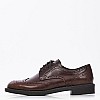 Women Moccasins 95N8 Brown Leather Frau Women Moccasins 95N8 Brown Leather Frau