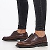 Women Moccasins 95N8 Brown Leather Frau Women Moccasins 95N8 Brown Leather Frau