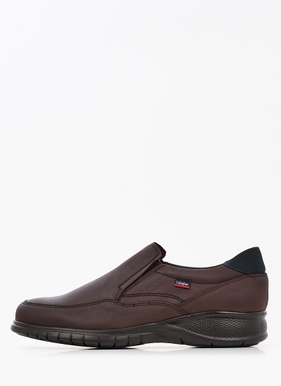 Ανδρικά Μοκασίνια R6711 Μαύρο Δέρμα Boss shoes