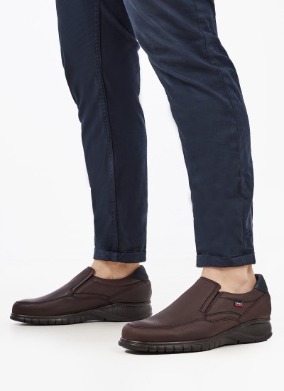 Ανδρικά Μοκασίνια R6711 Μαύρο Δέρμα Boss shoes